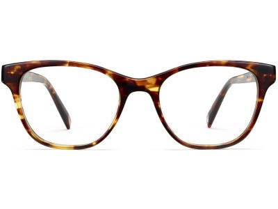 Front View Image of Amelia Eyeglasses Collection, by Warby Parker Brand, in Root Beer Color