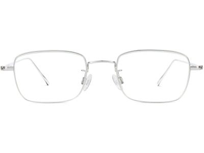 Side View Image of Brookner Eyeglasses Collection, by Warby Parker Brand, in Polished Silver Color