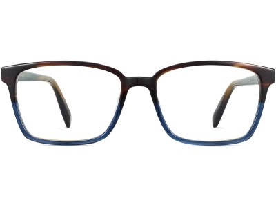 Front View Image of Bryon Eyeglasses Collection, by Warby Parker Brand, in Aegean Blue Fade Color