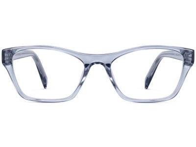 Front View Image of Ashe Eyeglasses Collection, by Warby Parker Brand, in Pacific Crystal Color
