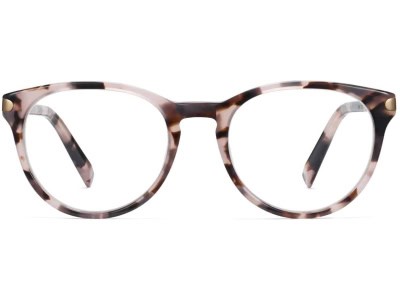 Front View Image of Jane Eyeglasses Collection, by Warby Parker Brand, in Blush Tortoise with Polished Gold Color
