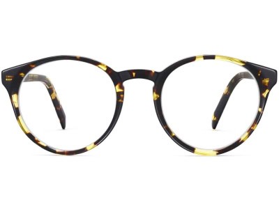 Side View Image of Briggs Eyeglasses Collection, by Warby Parker Brand, in Mesquite Tortoise Color