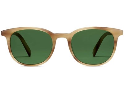 Front View Image of Durand Sunglasses Collection, by Warby Parker Brand, in Oak Resin Matte Color