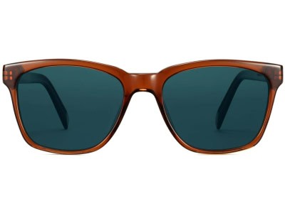 Front View Image of Barkley Sunglasses Collection, by Warby Parker Brand, in Cacao Crystal Color