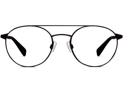 Front View Image of Fisher Eyeglasses Collection, by Warby Parker Brand, in Brushed Ink Color