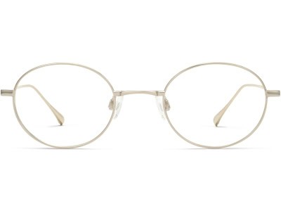 Front View Image of Hammett Eyeglasses Collection, by Warby Parker Brand, in Polished Gold Color