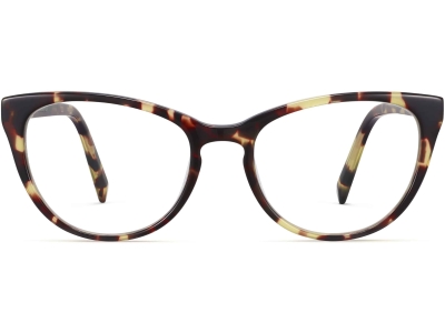 Front View Image of Shea Eyeglasses Collection, by Warby Parker Brand, in Burnt Lemon Tortoise Color
