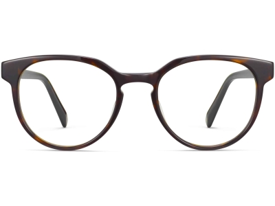 Front View Image of Wright Eyeglasses Collection, by Warby Parker Brand, in Cognac Tortoise Color