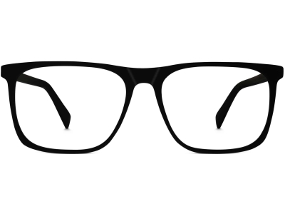 Front View Image of Fletcher Eyeglasses Collection, by Warby Parker Brand, in Black Matte Eclipse Color