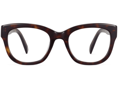 Front View Image of Tatum Eyeglasses Collection, by Warby Parker Brand, in Cognac Tortoise Color