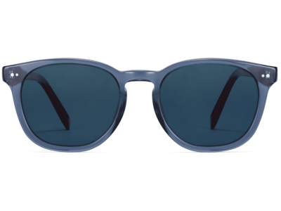 Front View Image of Toddy Sunglasses Collection, by Warby Parker Brand, in Azure Crystal with Oak Barrel Color