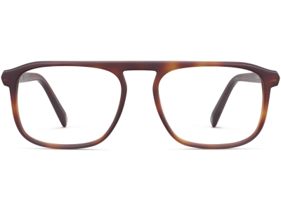 Front View Image of Lyon Eyeglasses Collection, by Warby Parker Brand, in Rye Tortoise Matte Color