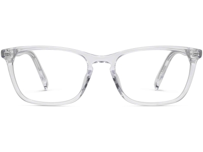 Front View Image of Welty Eyeglasses Collection, by Warby Parker Brand, in Crystal Color