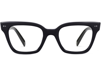 Front View Image of Beale Eyeglasses Collection, by Warby Parker Brand, in Jet Black Color