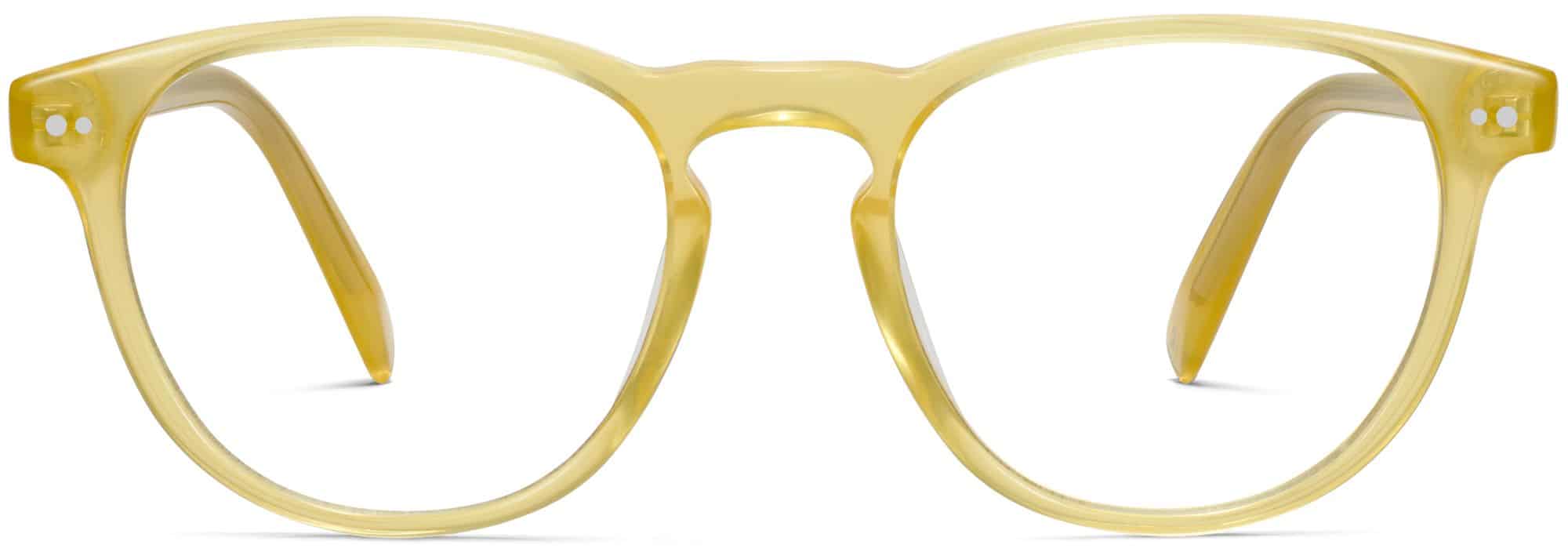 Front View Image of Waller Eyeglasses Collection, by Warby Parker Brand, in Plantain Crystal Color