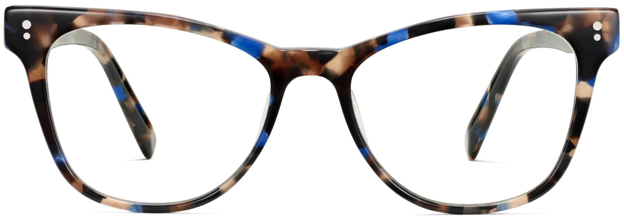 Front View Image of Priya Eyeglasses Collection, by Warby Parker Brand, in Tanzanite Tortoise Color