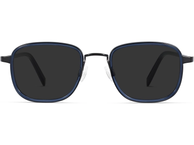 Front View Image of Dante Sunglasses Collection, by Warby Parker Brand, in Inlet Crystal with Brushed Ink Color