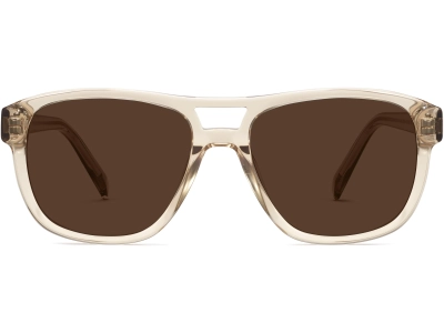 Front View Image of Ortega Sunglasses Collection, by Warby Parker Brand, in Nutmeg Crystal Color