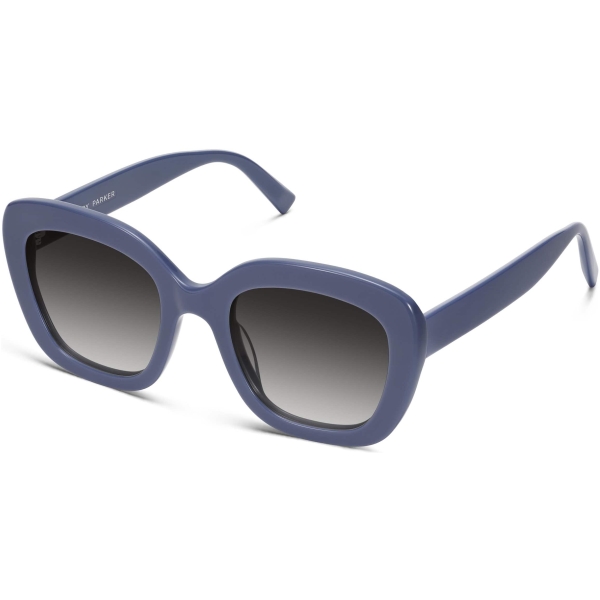 Angle View Image of Gabriela Sunglasses Collection, by Warby Parker Brand, in Denim Blue Color