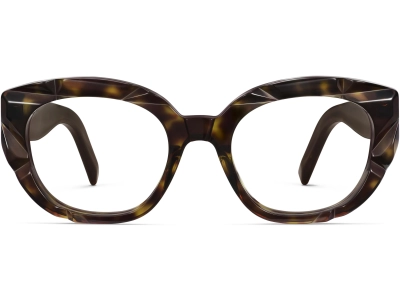 Front View Image of Maxine Eyeglasses Collection, by Warby Parker Brand, in Cognac Tortoise Color