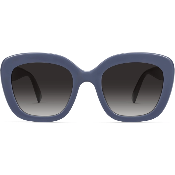 Front View Image of Gabriela Sunglasses Collection, by Warby Parker Brand, in Denim Blue Color